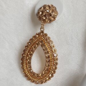 I.N.C. INTERNATIONAL CONCEPTS Gold-Tone Pavé Drop Earrings